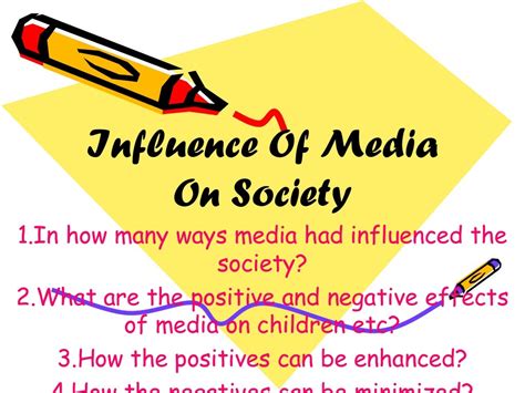 Influence Of Media On Society Ppt