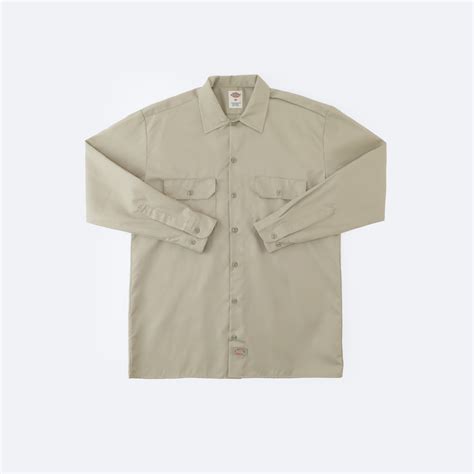 Рубашка Dickies Long Sleeve Work Shirt Khaki купить по цене 5 950 ₽ с