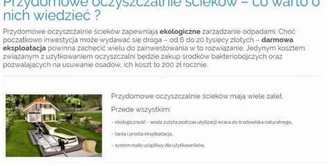 Przydomowe Oczyszczalnie Ciek W Co Warto O Nich Wiedzie