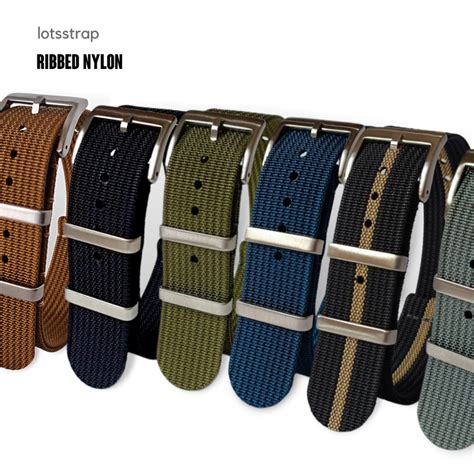 Jual Tali Jam Tangan Nato Strap Nylon Strap Ribbed Nylon Mm Mm Mm