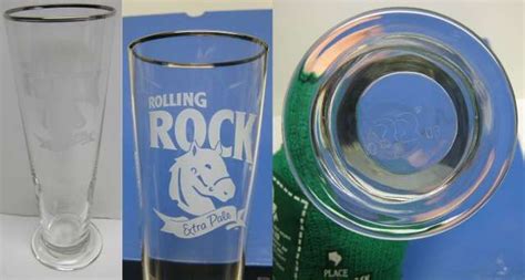 Rolling Rock Latrobe Glasses Koozies Buckets Crowns Coasters