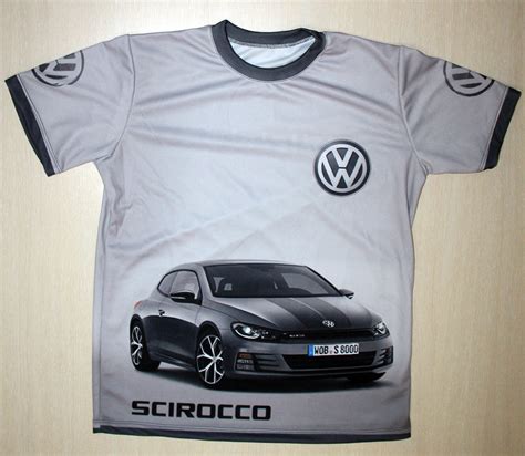 VW Scirocco t-shirt with logo and all-over printed picture - T-shirts ...