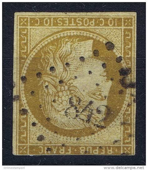 1849 1850 Cérès France Yv nr 1 obl used PC 842 Cherbourg 1850