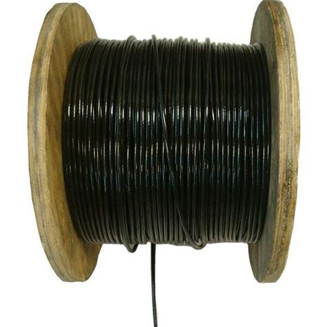 Cabo De Aco Alma Fibra Revestido Pvc Preto X Galvanizado