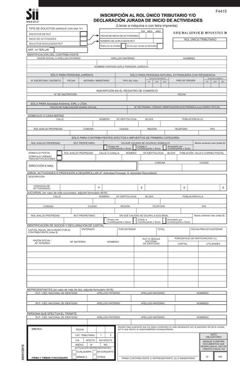 Pdf Formulario Inicio De Actividades Sii Pdfslide Net