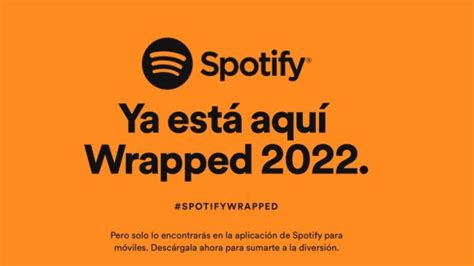 Spotify Wrapped 2022 Así es como puedes ver tu resumen del año de tus