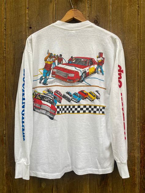 Vintage 80s Winston Cup Rockingham Racing Long Sleeve Shirt Grailed