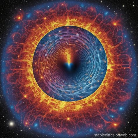 Cosmic Microwave Background Radiation Image | Stable Diffusion Online