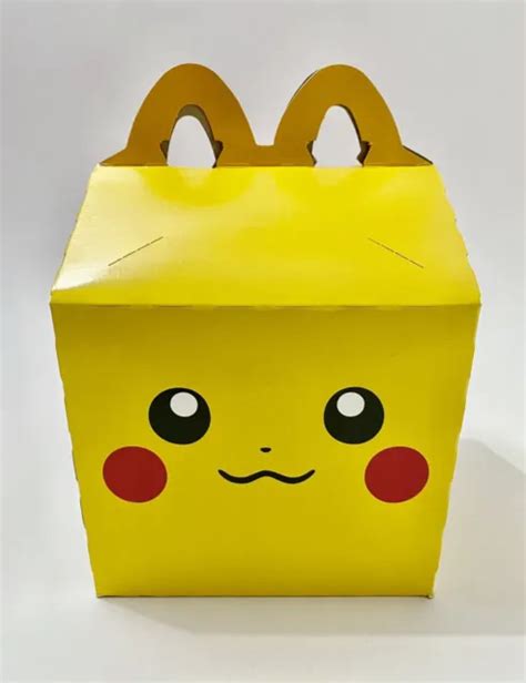 Pok Mon E Anniversaire Mcdonald S Happy Meal Pikachu Box