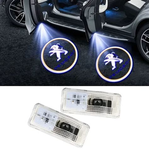 2 St Ck LED Autot R Willkommen Licht Projektor Ghost Courtesy Logo