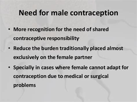 Recent Advances In Male Contraception