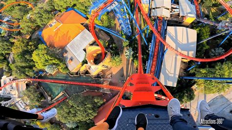 MyDisneyFix 4K Insane Floorless Dive Coaster SheiKra At Busch