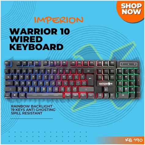 Jual Imperion Warrior 10 10 Million Key Life ABS Material RGB Wired