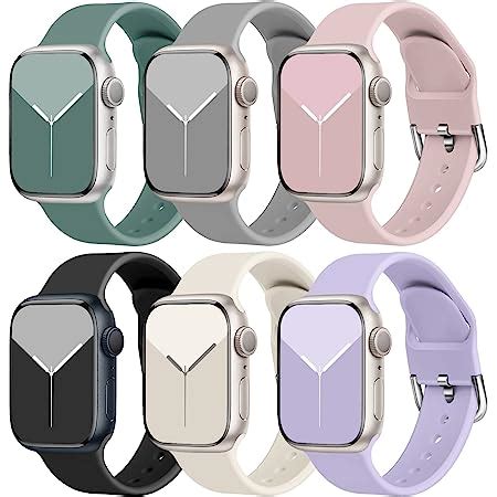 Wepro Pack Straps Compatible With Apple Watch Strap Mm Mm Mm