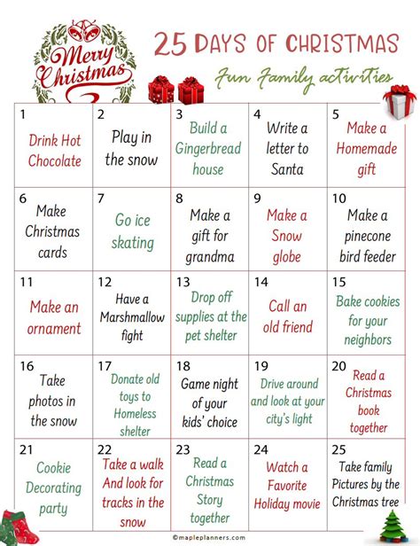 45+ Fun Family Advent Calendar Activities