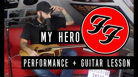 My Hero Foo Fighters Acoustic Cover Performance Guitar Lesson