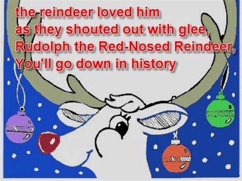 Rudolph The Red Nose Reindeer And Lyrics Youtube