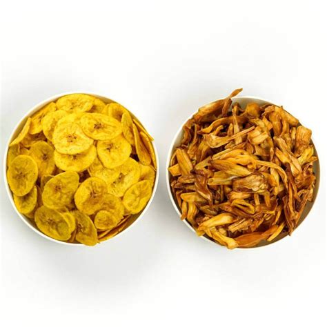 Fresh Kerala Jackfruit Chips 400g Banana Chips 400g Combo Snack