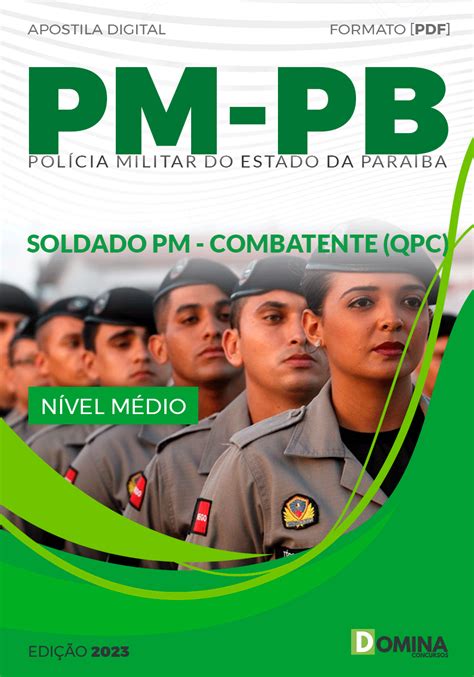 Apostila PM PB 2023 Soldado PM Combatente QPC