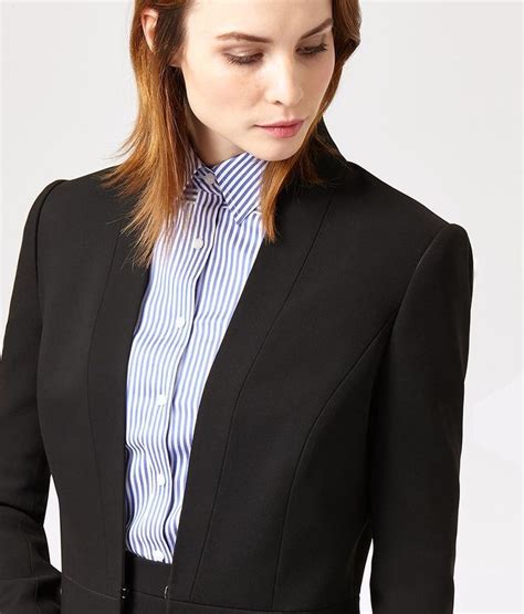 Pin By Magik Dragon On Buttoned Up Ladies Women White Blouse Woman In Suit Business Womens