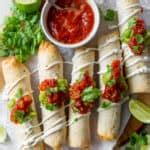 Baked Chicken Taquitos Make Ahead Freezer Tips Valerie S Kitchen