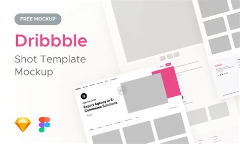 Dribbble Shot Template Mockup Figma