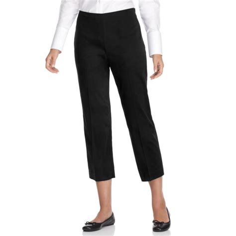 Jones New York Side Zip Capri Pants In Black Lyst