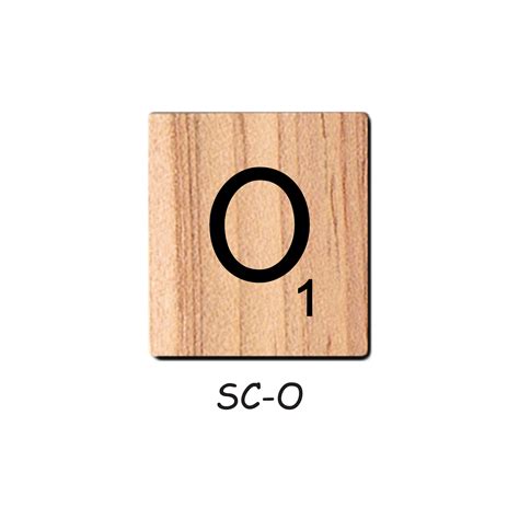 Letter O Wooden Scrabble Tiles Bsiri Games