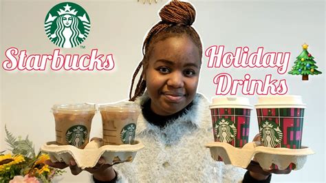 Trying Out Starbucks Christmas Drinks YouTube