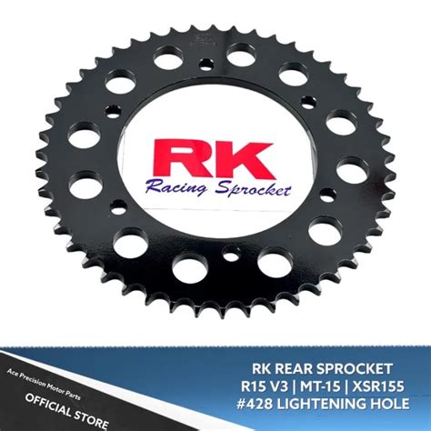 HOT SALE RK REAR SPROCKET ONLY R15 V3 MT 15 XSR155 428 BLACK EDITION