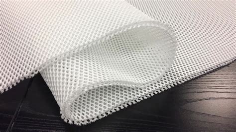 Custom Knitted Small Hexagon 6mm Breathable Air Mesh 3d Spacer Fabric