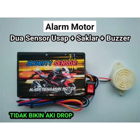 Jual Scurity Sensor Alarm Motor Anti Maling Dua Sensor Sentuh Usap