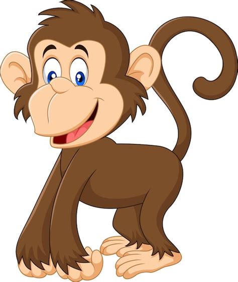 Premium Vector | Cartoon funny monkey