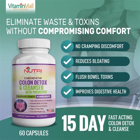 Colon Detox And Cleanser Probiotics Relief Constipation Bloating Vitaminmall