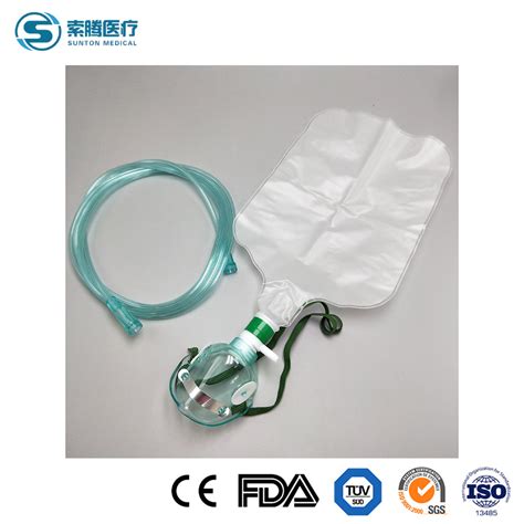 Sunton China Disposable Non Rebreather Oxygen Reservoir Bag Mask