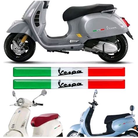 Jual Emblem Vespa D Logo Sticker Bendera Italy Buat Motor Vespa