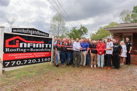 Infiniti Roofing And Remodeling Ribbon Cutting Cherokee County Chamber