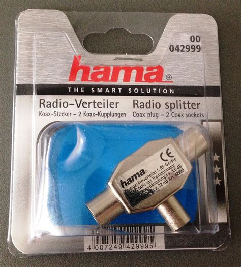 Hama Antennen Verteiler Koax Stecker 2 Koax Kupplungen Amazon De