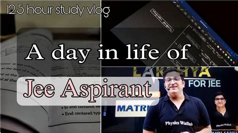 A Day In The Life Of Jee Aspirant 12 Hour Study Vlog Jee Aspirant