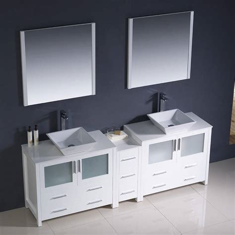 Fresca Fresca Fvn Wh Vsl Torino White Modern Double Sink