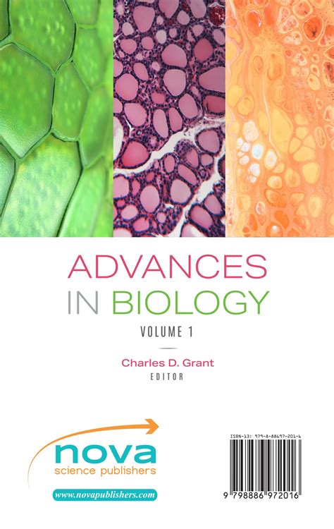 Advances In Biology Volume 1 Nova Science Publishers