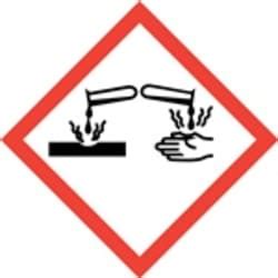 Hcl Labels Corrosive Pictogram Ghs Symbol X Adhesive Vinyl