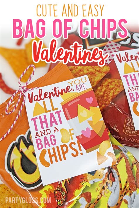 Chips Valentine S Day Printable Bag Of Chips Valentine Etsy