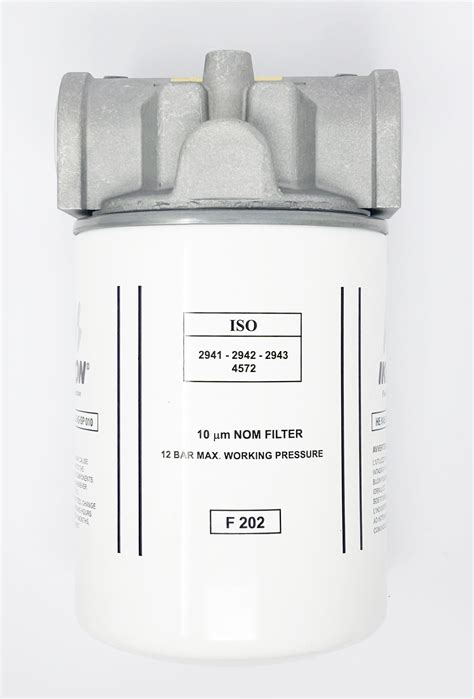 Inline Hydraulic Oil Filter Return Suction Line 10 Micron 165L 12 Bar