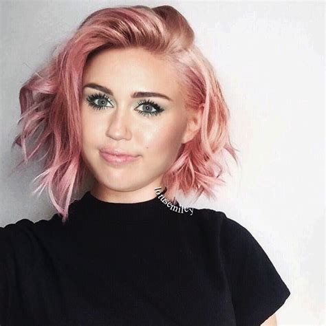 Miley Cyrus Hair Color Pink Pastel Pink Hair Short Hair Color