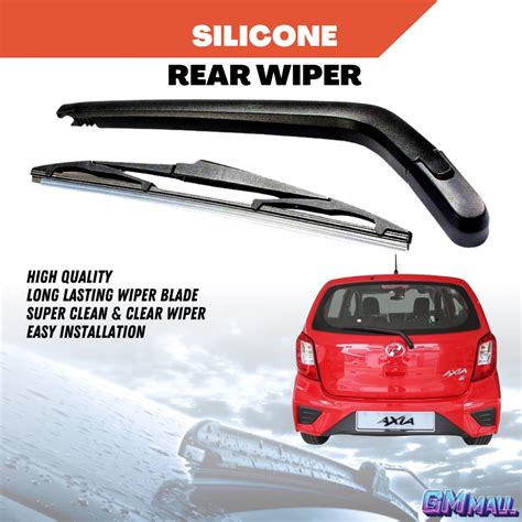 PERODUA AXIA REAR WINDSCREEN SILICONE WIPER Blade Viper Pengelap Cermin