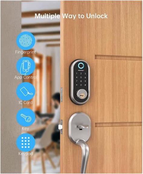 Smart Lock Smonet Keyless Entry Door Lock Fingerprint Door Lock With Keypads Smart Lock