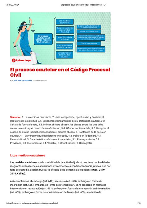 El Proceso Cautelar En El C Digo Procesal Civil Lp El Proceso