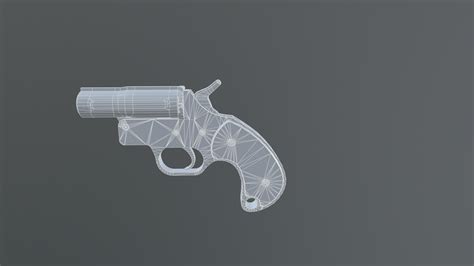 3d Model Flare Gun Turbosquid 2255630