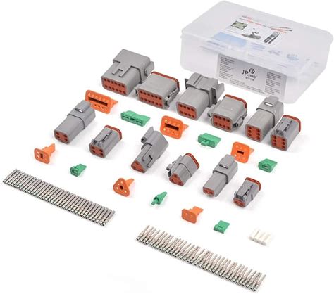 JRready ST6134 DT Deutsch Connector Kit 2 3 4 6 8 12 Pin Gray IP67